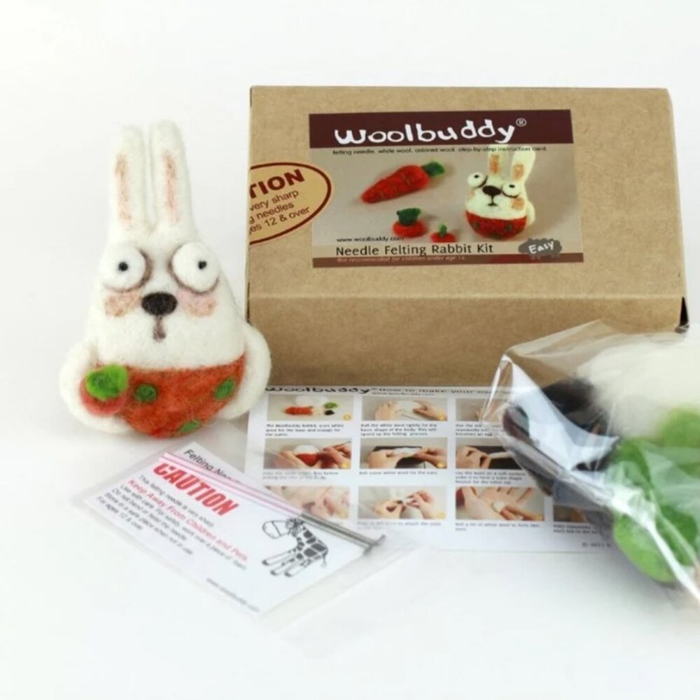 NEW Woolbuddy® Needle Felting Kit Bunny Rabbit